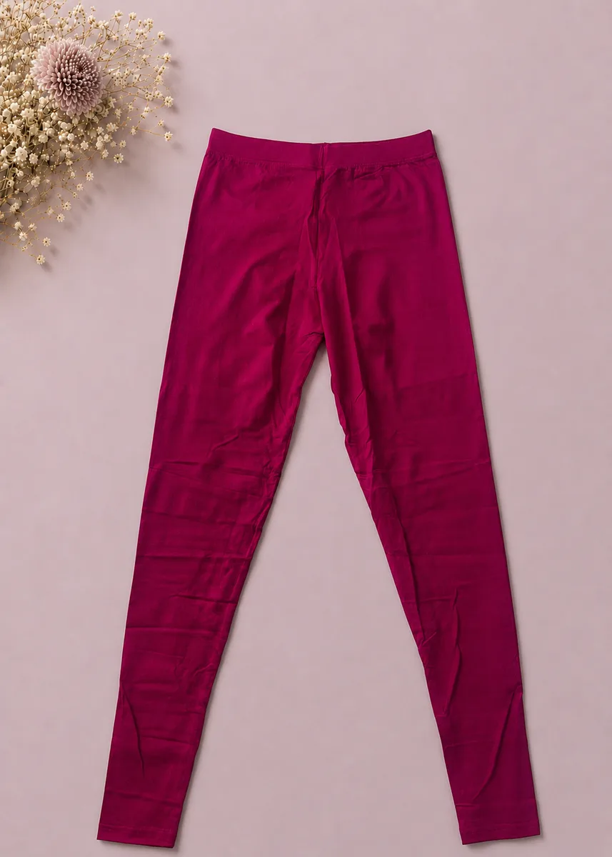 Rani pink Cotton Leggings