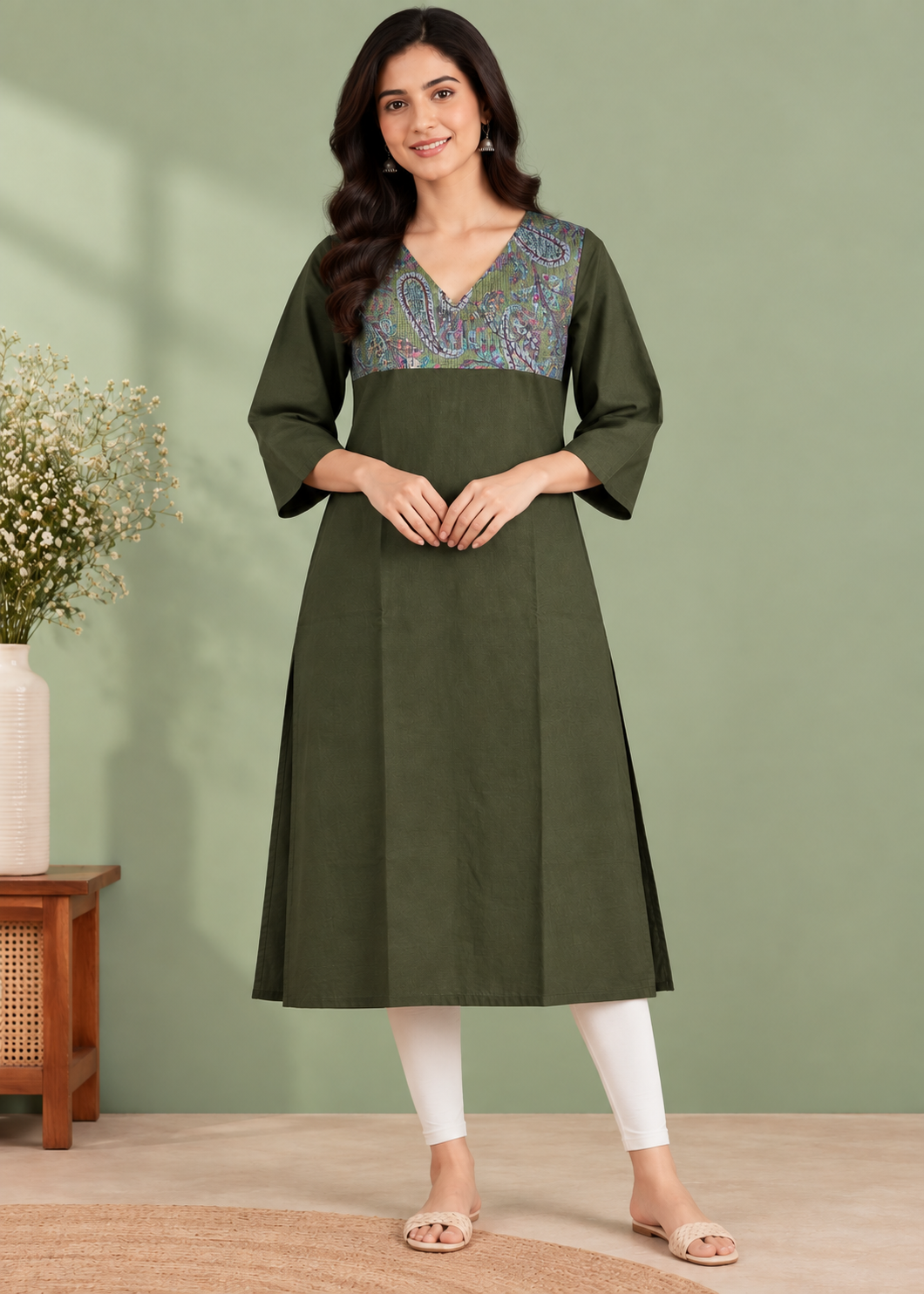 Zorra Cotton Straight Cut Kurti - Jumbo Size