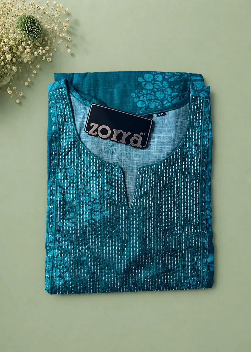 Zorra Rayon Straight Cut Kurti - Jumbo Size