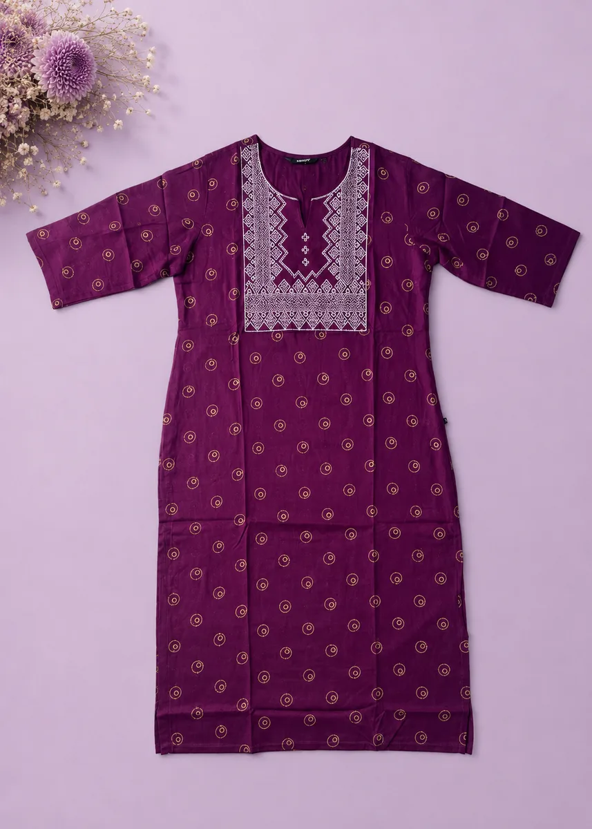 Zorra Rayon Embriodery Kurti