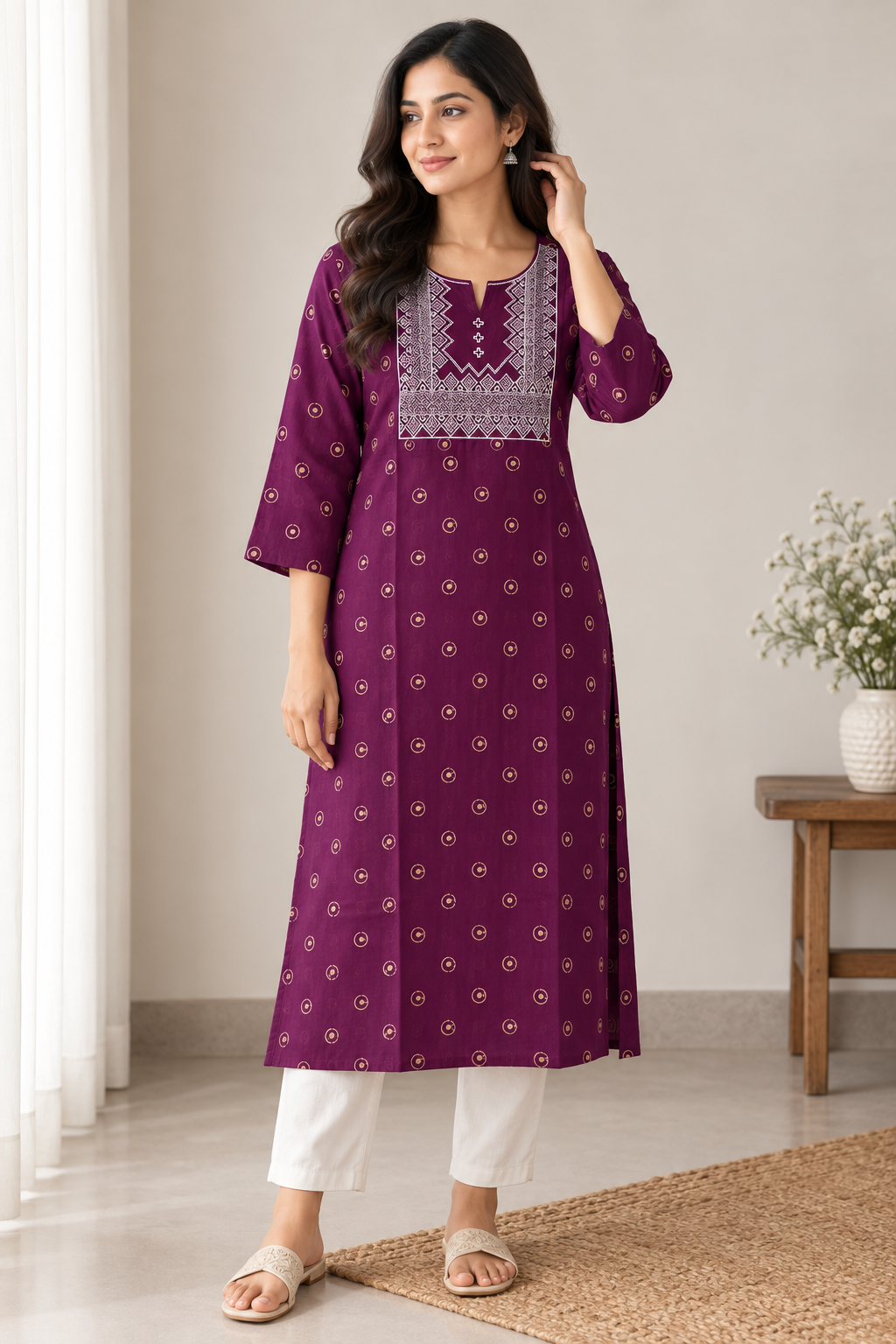 Zorra Rayon Embriodery Kurti